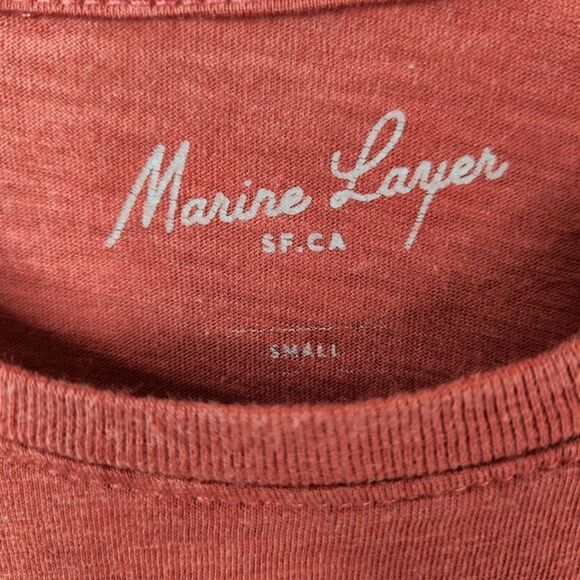 Marine Layer Vintage Red Short Sleeve Tee - Picture 4 of 6